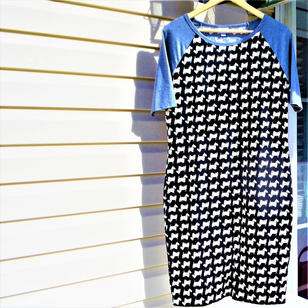 LuLaRoe York Terrier Puppy Dress (Julia)